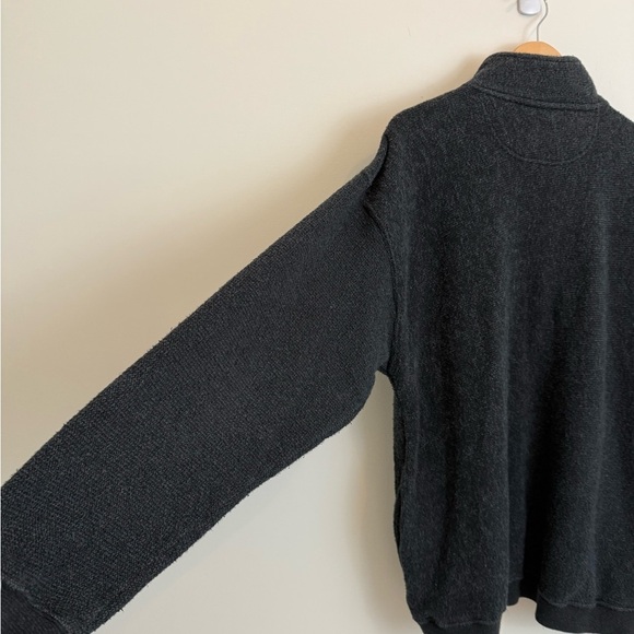 Vintage 90s Big Dogs Gray 1/4 Quarter Zip Mens L - Picture 6 of 10